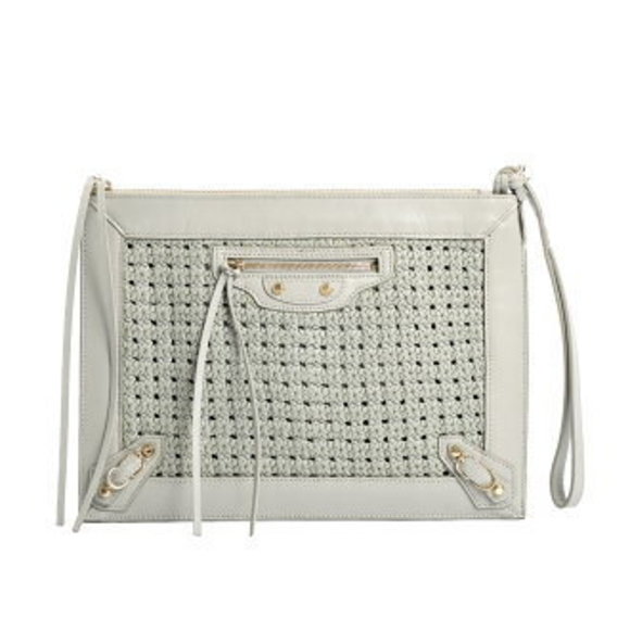 B BALENCIAGA clutch bag gray - Picture 1 of 9